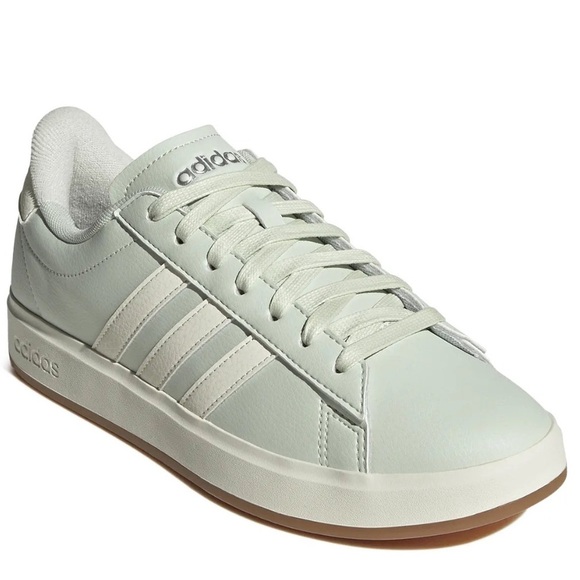 Adidas Women's Grand Court 2.0 Sneakers - White and Tan - Picture 1 of 5